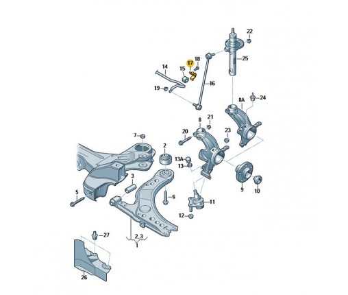Opaska (nr katalogowy: 6Q0411334B)