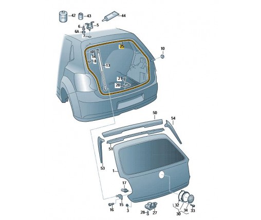 uszczelka (nr katalogowy: 6R6827705C)