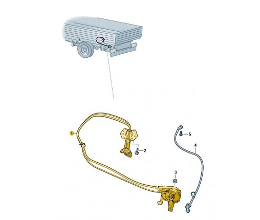 Mocowanie koła zapasowego (nr katalogowy: 7CA803660R)