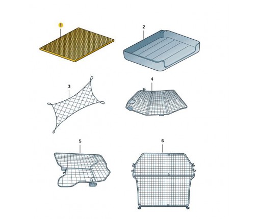 MATA BAGAŻNIKA T5/T6 (nr katalogowy: 7H0061160)