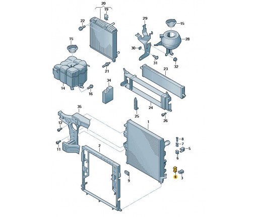 Wkładka gumowa (nr katalogowy: 7P0121275)