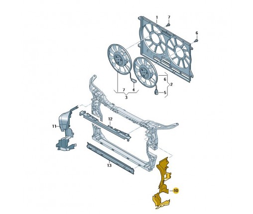 kierownica powietrza (nr katalogowy: 80A121283EC)
