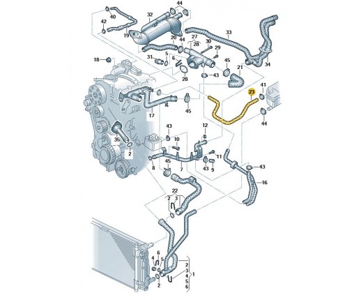 Przewod odpowietrzajacy (nr katalogowy: 8E0121107AH)