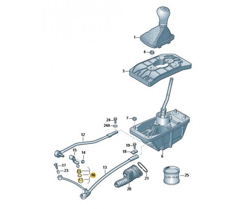 Zestaw naprawczy mechanizmu zmiany biego (nr katalogowy: 8E0798151C)