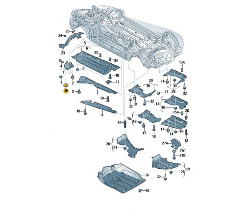 zaślepka (nr katalogowy: 8E0803583A)