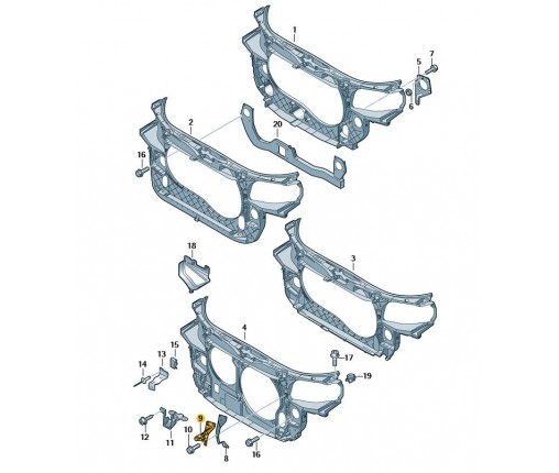 Uchwyt osłony zderzaka (nr katalogowy: 8E0805363)