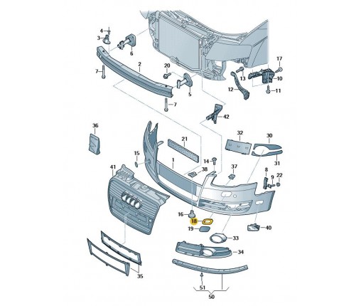 Rama prowadząca (nr katalogowy: 8E0807787B)