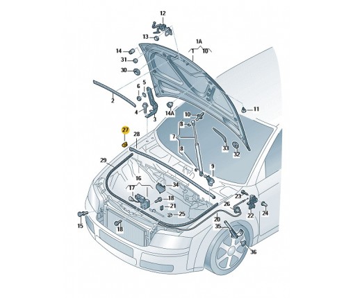 Uszczelka (nr katalogowy: 8E0823721)