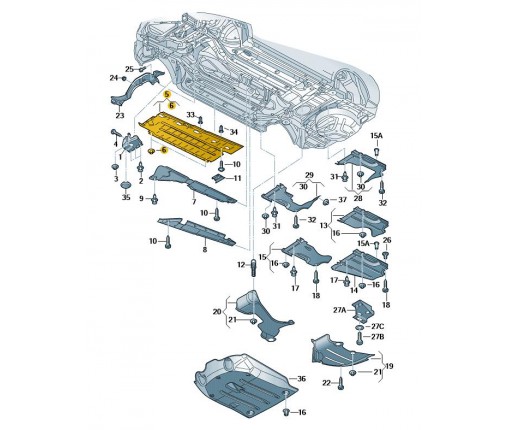Wykładzina podłogi (nr katalogowy: 8E0825207B)