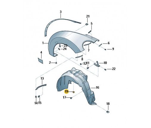 Nakrętka 6-kątna kołnierzowa (nr katalogowy: 8E0825265C)