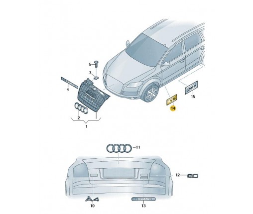 napis (nr katalogowy: 8E0853601B)