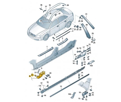 Uchwyt (nr katalogowy: 8E0853922D)
