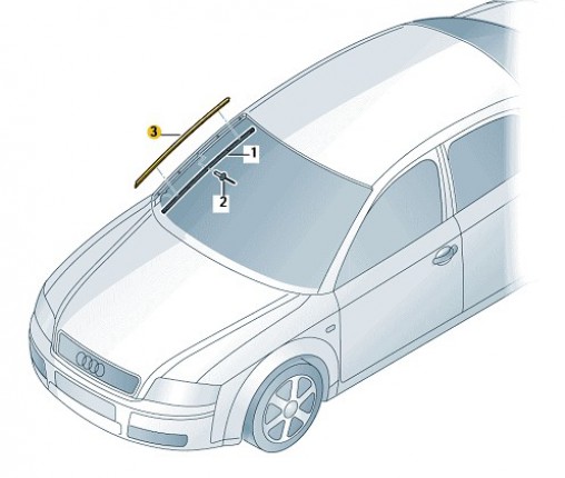 Listwa zbierania wody czerń satynowa (nr katalogowy: 8E0854328E01C)