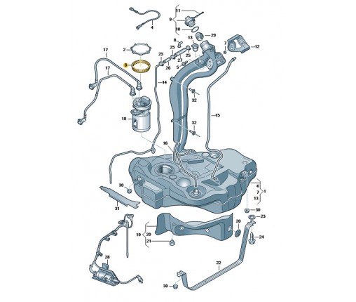 Pierścień uszczelniający (nr katalogowy: 8E0919133B)