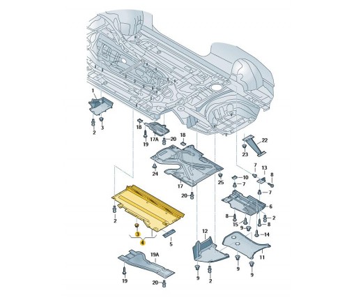 Wykładzina podłogi (nr katalogowy: 8K0825207C)