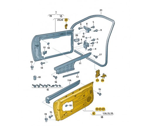 Drzwi zewnętrzne (nr katalogowy: 8P4831051A)