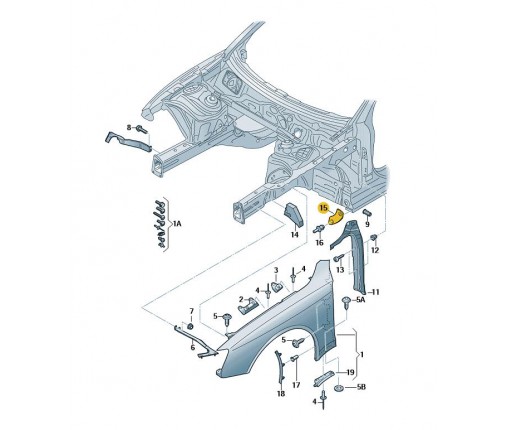 Nakladka (nr katalogowy: 8T0821654A)