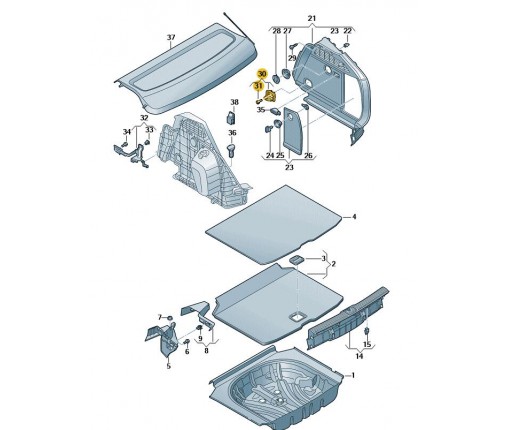 Uchwyt mocujący soul (czerń) (nr katalogowy: 8V0863503C4PK)