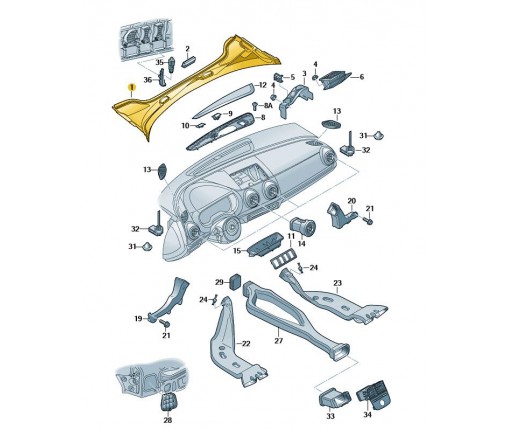 Nakładka na rynnę podszybia czerń satyno (nr katalogowy: 8V18194019B9)