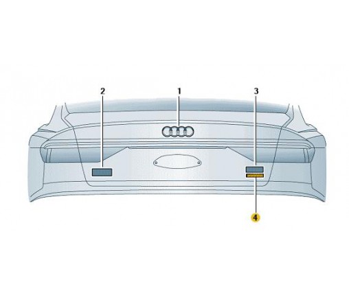 Napis chromowy (nr katalogowy: 8W98537372ZZ)