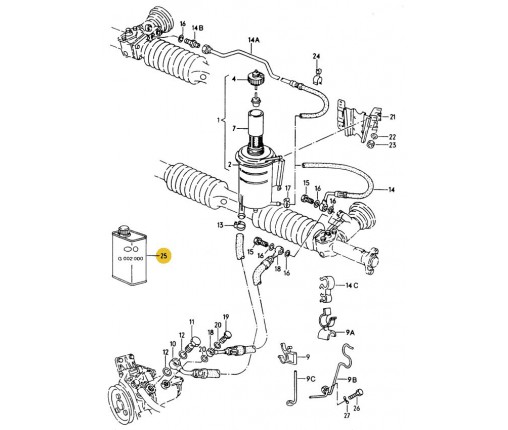 Olej układu hydrauliczn. i wspomagan. 1l (nr katalogowy: G004000M2)