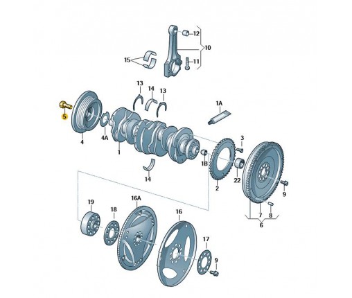 Śruba z łbem 6-kątnym (nr katalogowy: N0100876)