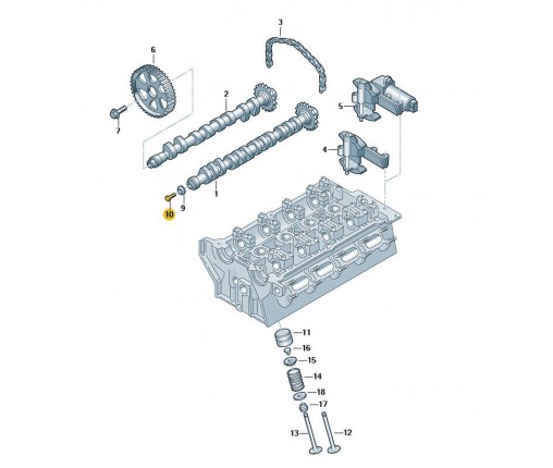 Śruba z łbem 6-kątnym (nr katalogowy: N01024230)