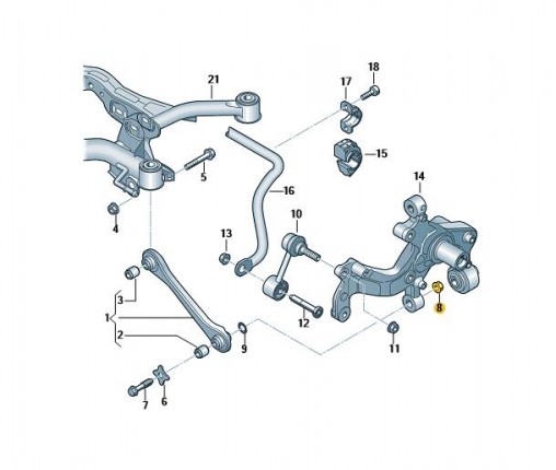 Śruba z łbem soczewkowym torx (nr katalogowy: N10405604)