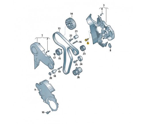 Śruba z łbem soczewkowym torx (nr katalogowy: N10451405)