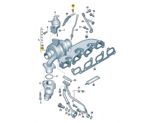 Śruba sześciokątna kołnierzowa (nr katalogowy: N10688402)