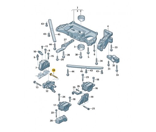 Śruba sześciokątna kołnierzowa (nr katalogowy: N10691501)