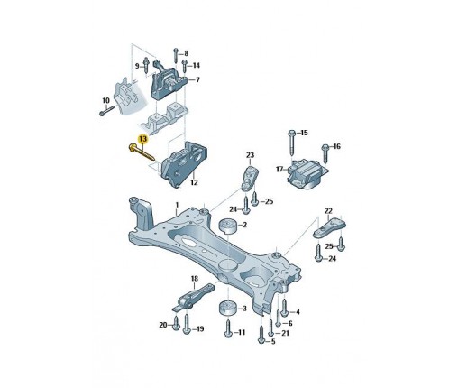 Śruba z gniazdem wielozębnym (nr katalogowy: N10701501)