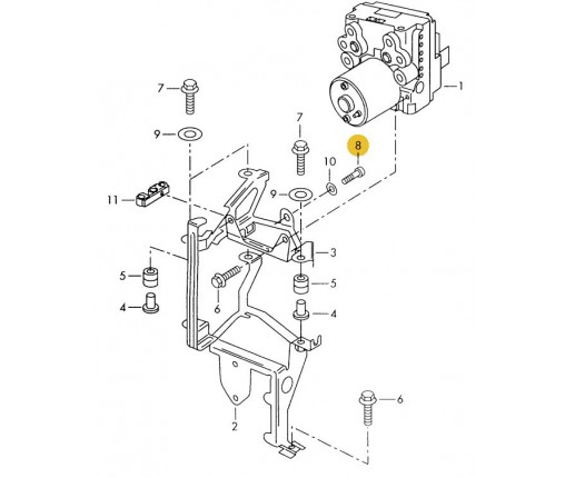 Śruba z gniazdem wielozębnym (nr katalogowy: N10706601)