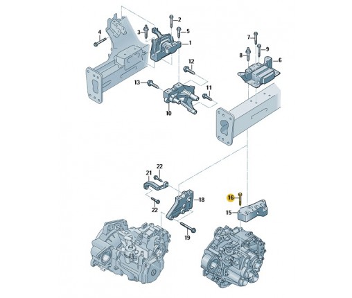 Śruba sześciokątna kołnierzowa (nr katalogowy: N10709001)