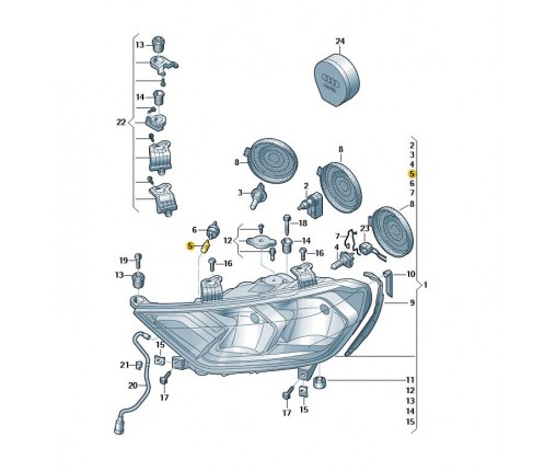 Żarówka pomarańczowa (nr katalogowy: N10724401)