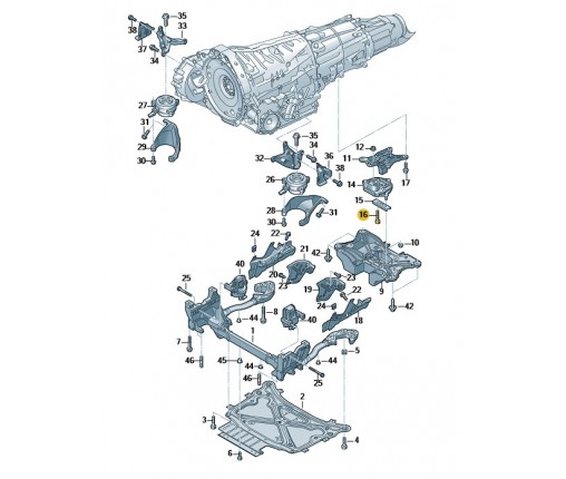 Śruba kołnierzowa z gniazdem wielozębnym (nr katalogowy: N10724701)