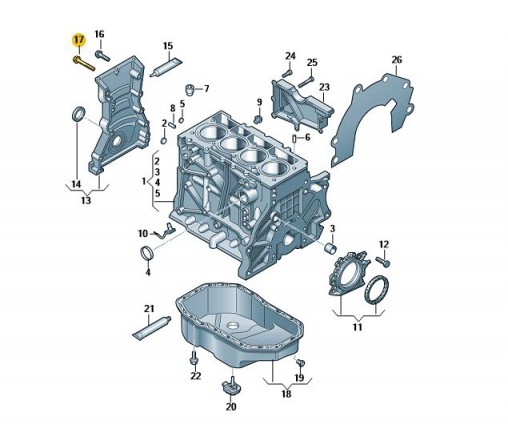 Śruba 12-kątna (kombi) (nr katalogowy: N10734401)