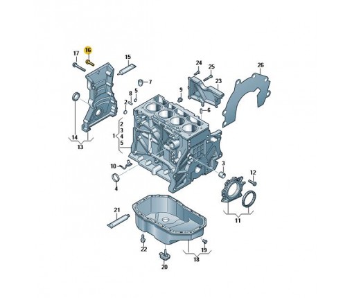 Śruba 12-kątna (kombi) (nr katalogowy: N10734501)