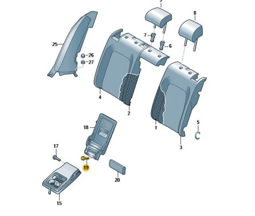 śruba z łbem soczewkowym torx (nr katalogowy: N10751101)