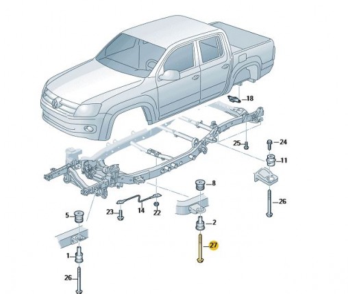 Śruba sześciokątna kołnierzowa (nr katalogowy: N10781301)