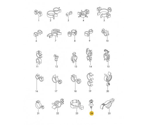 Uchwyt przewodu (nr katalogowy: N10804401)