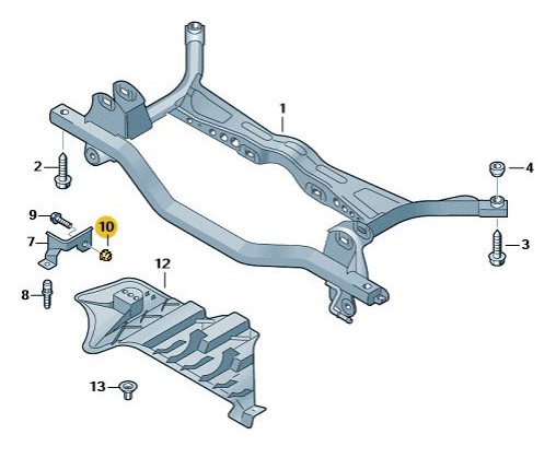 Nakrętka 6-kątna kołnierzowa z samozabez (nr katalogowy: N90183803)