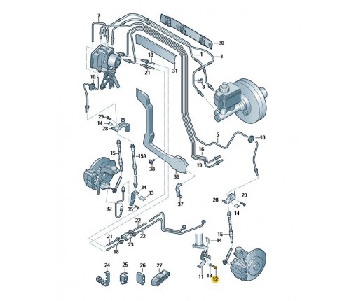 Śruba sześciokątna kołnierzowa (nr katalogowy: N90245210)