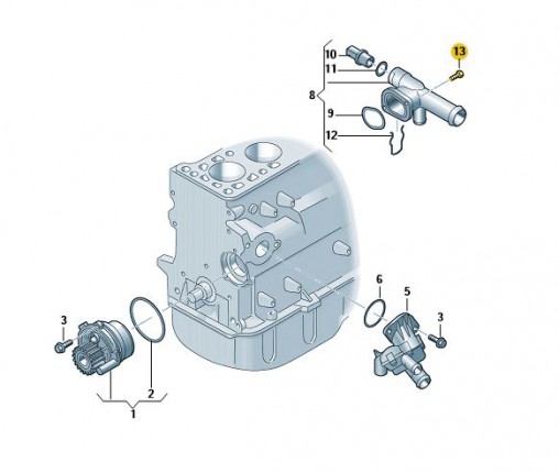 Śruba z łbem 6-kątnym (kombi) (nr katalogowy: N90280904)