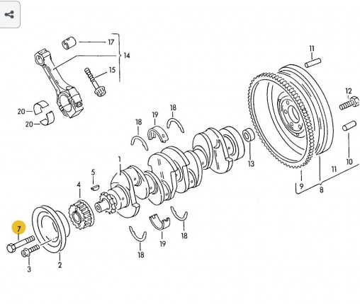 Śruba z łbem 12-kątnym (nr katalogowy: N90304506)