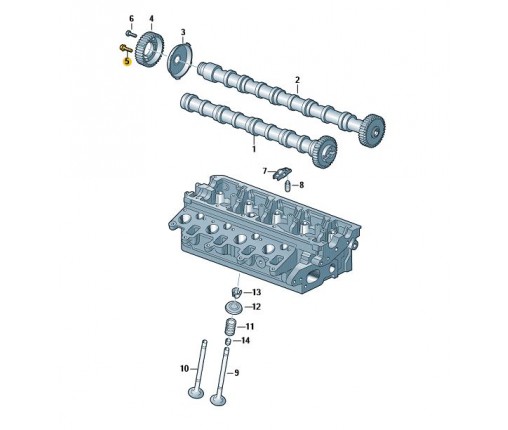 Śruba z łbem 6-kątnym (kombi) (nr katalogowy: N90502103)