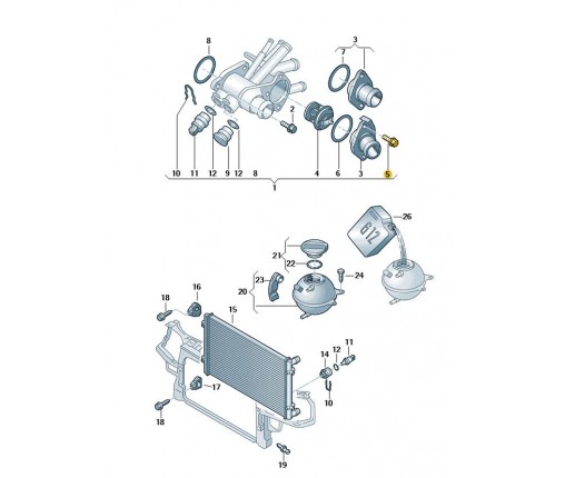 Śruba sześciokątna z nacięciem (nr katalogowy: N90629803)