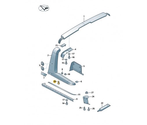 śruba z łbem soczewkowym torx (nr katalogowy: N91042302)