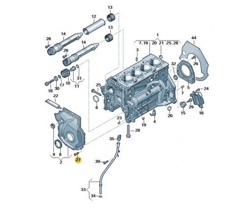 Śruba z łbem soczewkowym torx (nr katalogowy: N91096702)